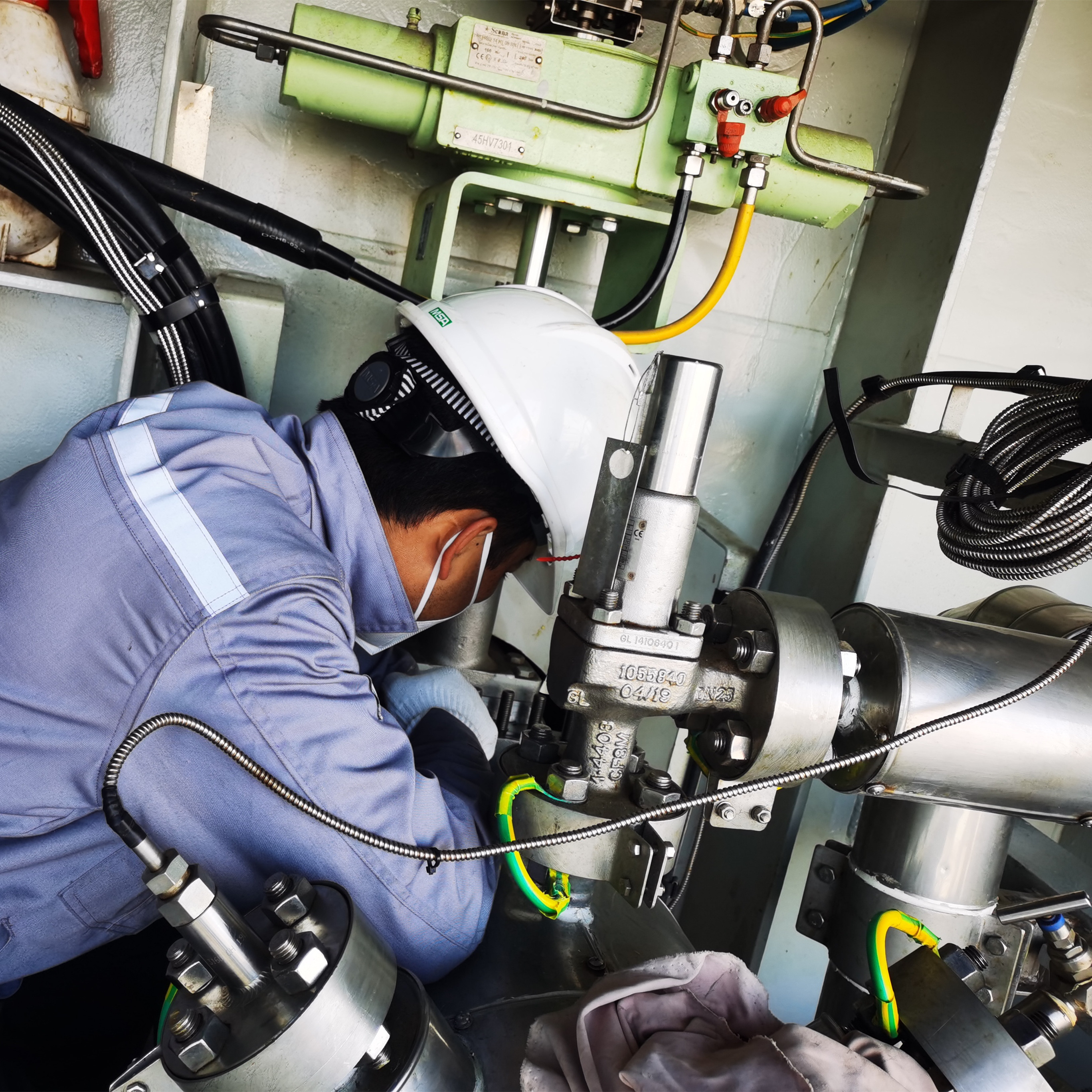 On line maintenance of ultra-low temperature butterfly valve